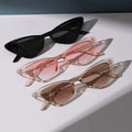 3 Pairs per Set Small Cat Eye Sunglasses Women Cute Skinny Cat Eye Eyewear Retro Vintage Narrow Cateye Sunglasses Set