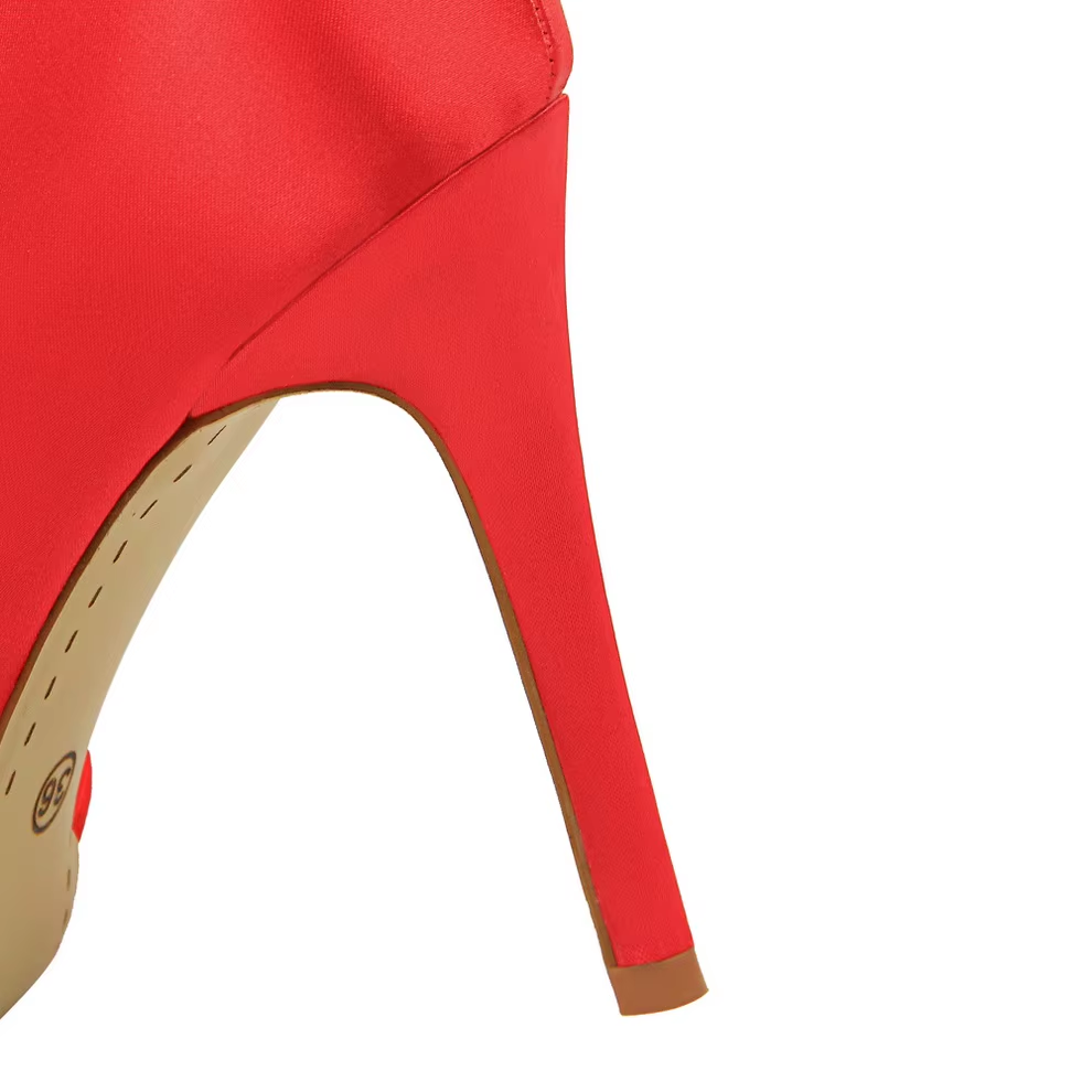 Satin Stiletto Pumps for Women