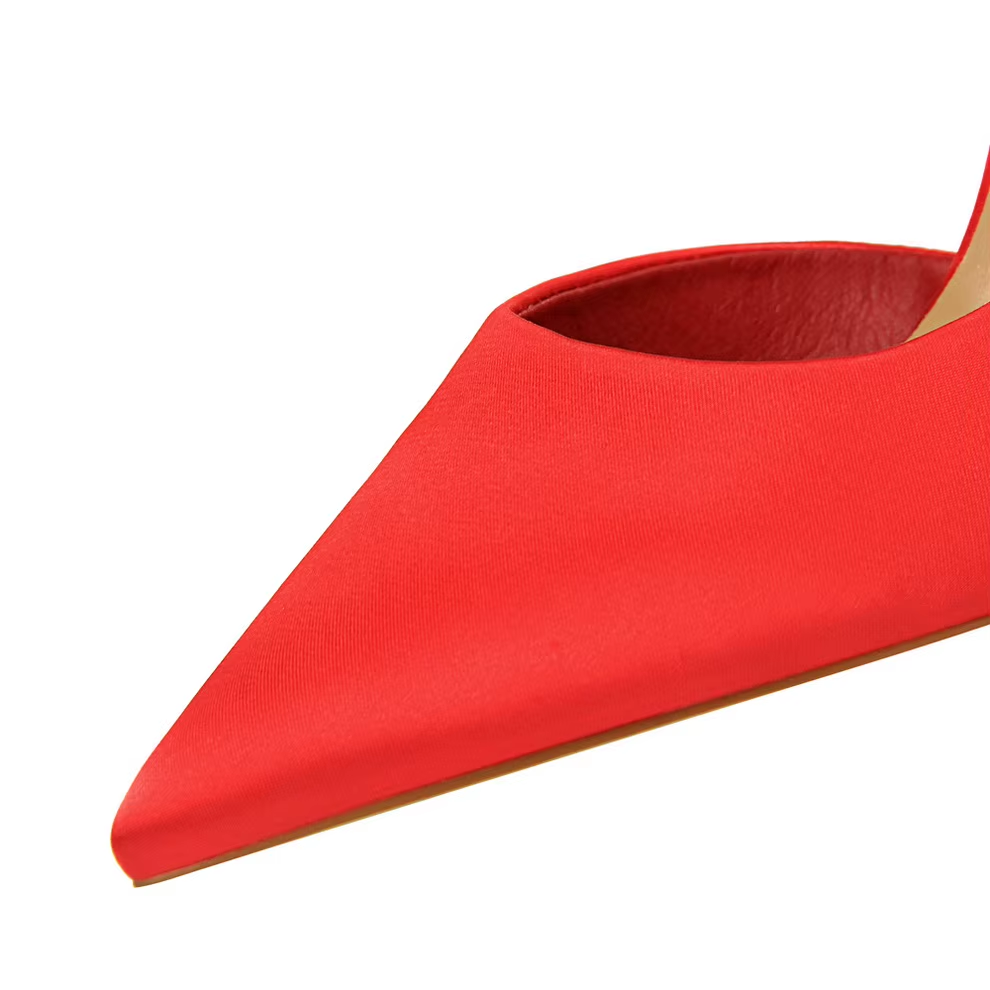 Satin Stiletto Pumps for Women