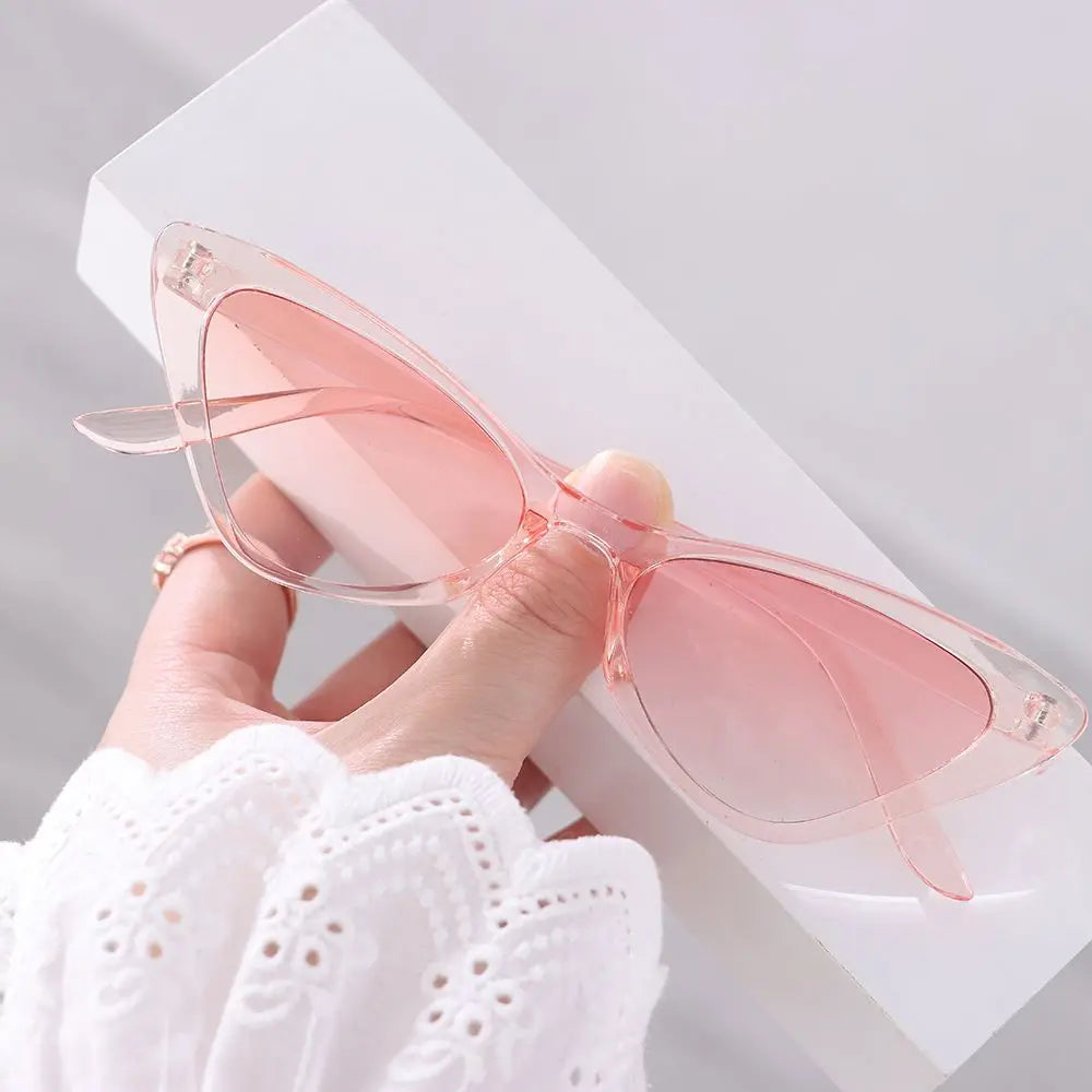 Retro Cat Eye Sunglasses UV400 Brand Designer Fashion Goggle Sun Glasses Women Men Trends Gradient Shades Outdoor Eyewear