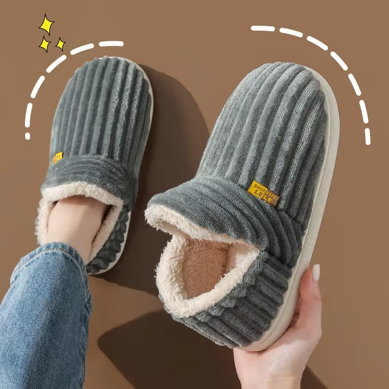 Cozy Plush Fur Slippers for Home
