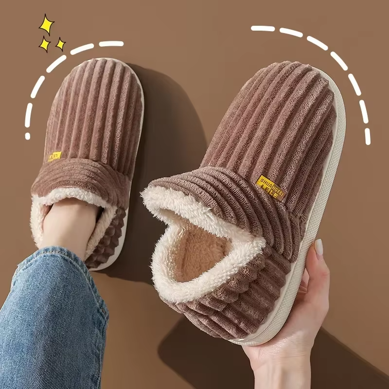 Cozy Plush Fur Slippers for Home