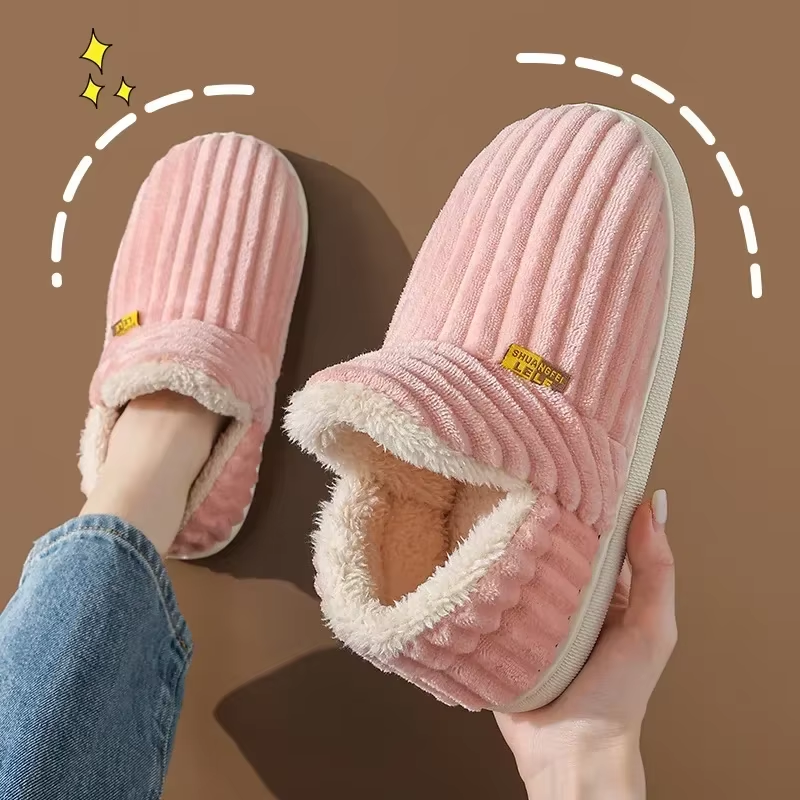 Cozy Plush Fur Slippers for Home