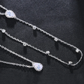 Bridal Pearl Back Chain Body Jewelry