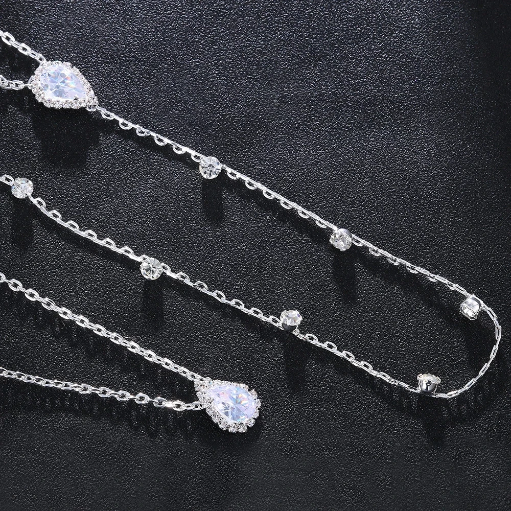 Bridal Pearl Back Chain Body Jewelry