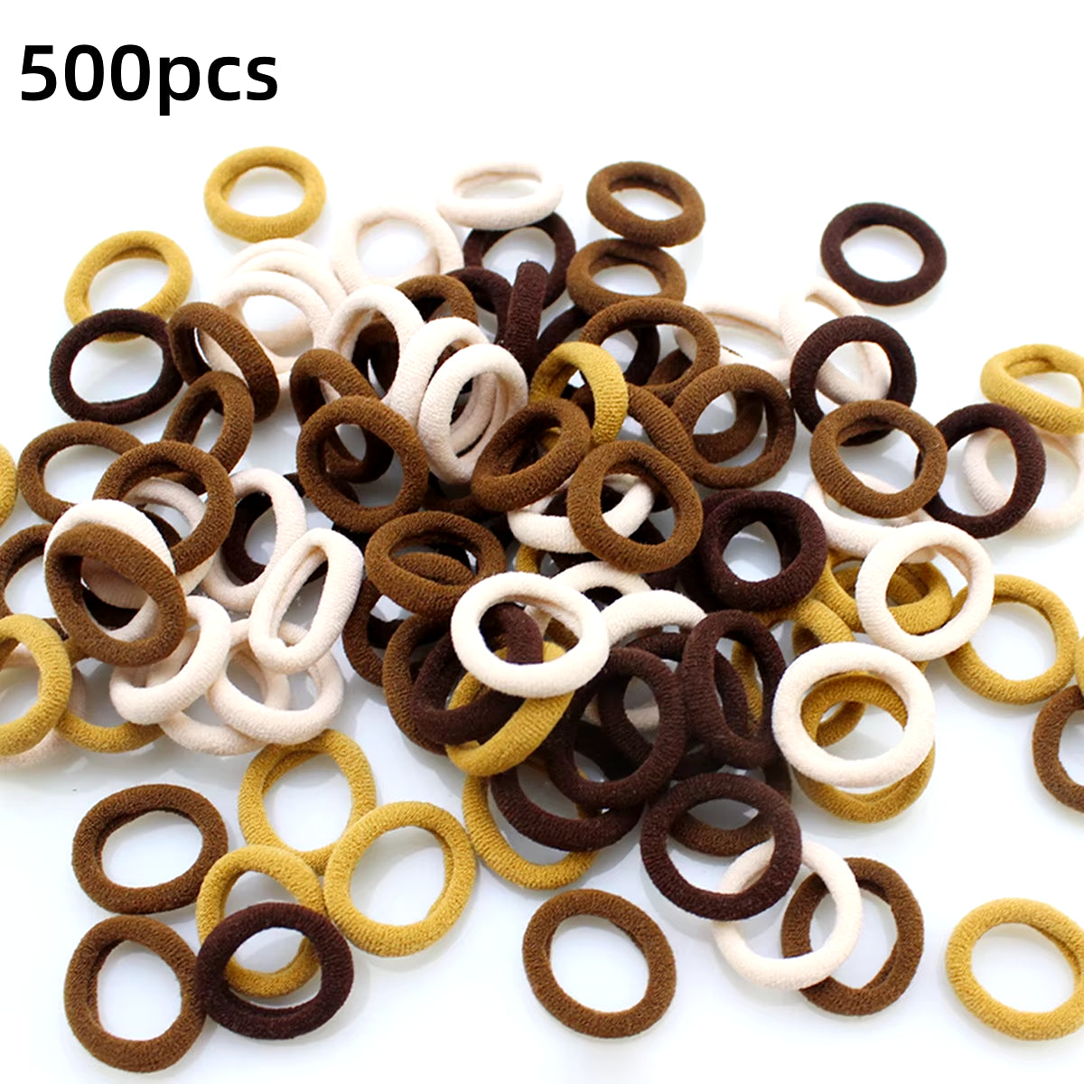 100/300/500 Pcs Girls Colorful Elastic Hair Bands Ponytail Hold Hair Tie Rubber Bands Scrunchie Hair Accessories Bands for Girls