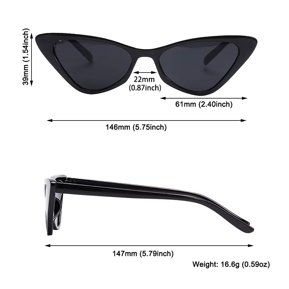 Retro Cat Eye Sunglasses UV400 Brand Designer Fashion Goggle Sun Glasses Women Men Trends Gradient Shades Outdoor Eyewear